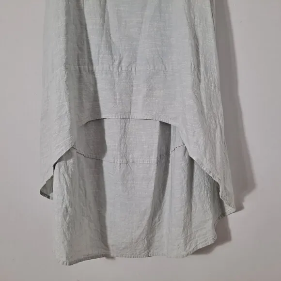 Noemiah Sleeveless Boho Tank Dress Boho Textured High Low Art Ruffle