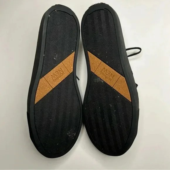 Nothing New Sneakers Classic Low Top Shoe Black Canvas Womens 9