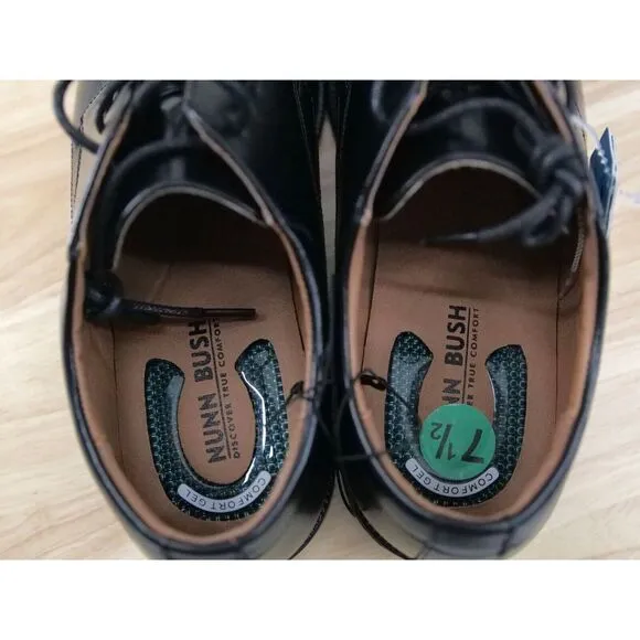 Nunn‎ Bush Men's Classic dress shoes with laces Size 7.5 Black