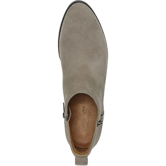 NWOB $169 Waterproof Vionic Cecily Suede Bootie - Stone -
