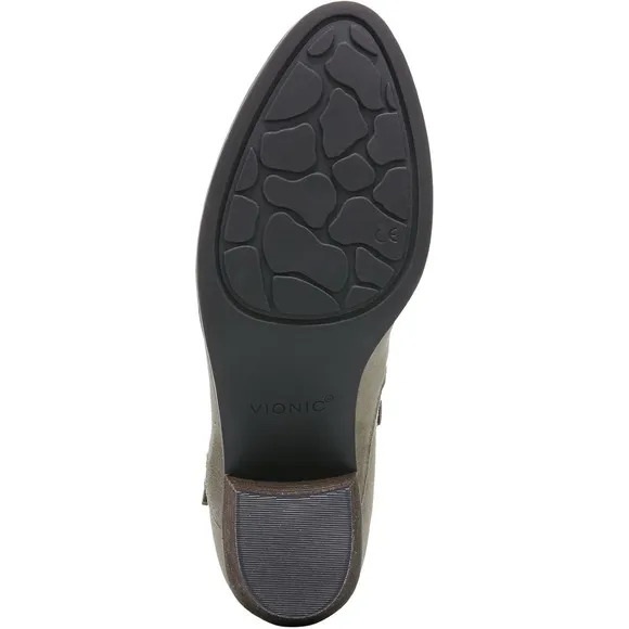 NWOB $169 Waterproof Vionic Cecily Suede Bootie - Stone -