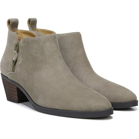 NWOB $169 Waterproof Vionic Cecily Suede Bootie - Stone -