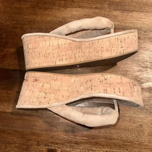NWOB Veronica Beard Geno Cork Wedge Sandals