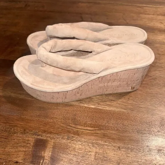 NWOB Veronica Beard Geno Cork Wedge Sandals
