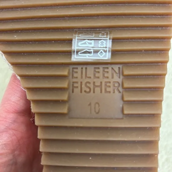 NWOB/NWOT Eileen Fisher Wallis Leather Wedge Espadrille Sandals Size 10