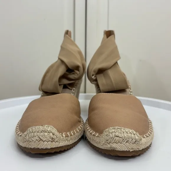 NWOB/NWOT Eileen Fisher Wallis Leather Wedge Espadrille Sandals Size 10