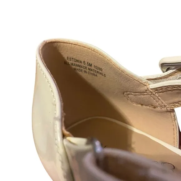 NWOT 6.5 Naked Feet Mary Jane Platform Heels Buckle Strap Block Heel Shoes