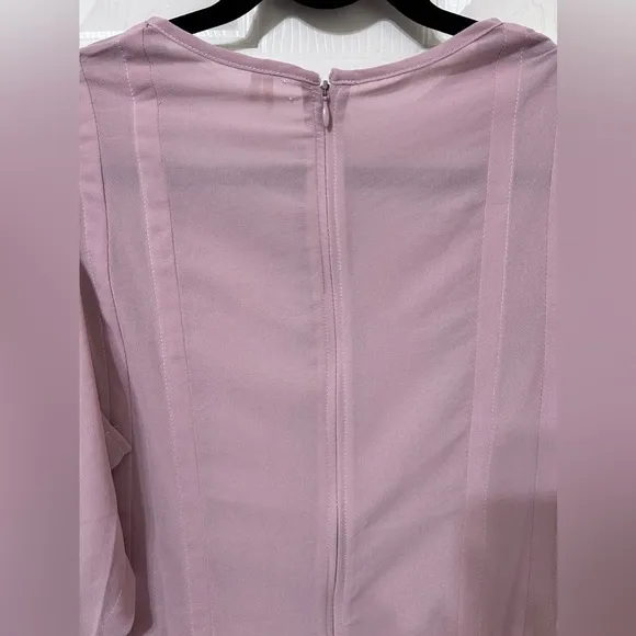 NWOT Anthropologie, Modern Sheer Midi Dress, Size 2 in Violet Ice