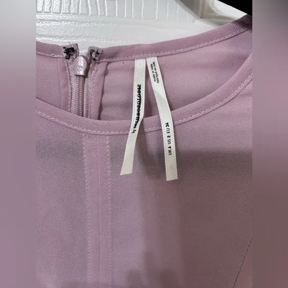 NWOT Anthropologie, Modern Sheer Midi Dress, Size 2 in Violet Ice