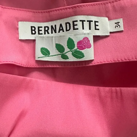 NWOT Bernadette Lisa Bow-embellished Pink Mini Dress Size 34/XS/2