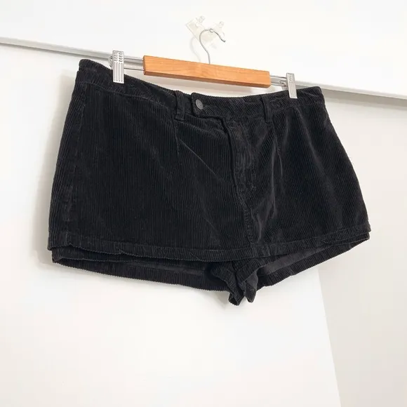 NWOT Free People Cord Mini Gala Vanting Low Rise Peekaboo Skort / Skirt Size 31