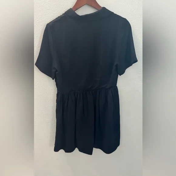 NWOT J Crew Classic Black Button-Up Dress size 10