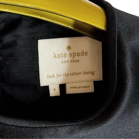 NWOT KATE SPADE NY Women Chic Designer Modern Contemporary Little Black Dress 4