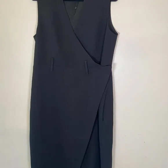 NWOT Modern Citizen Black Jisoo Wrap Midi Dress Without Belt