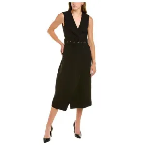 NWOT Modern Citizen Black Jisoo Wrap Midi Dress Without Belt