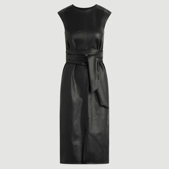 NWOT Modern Citizen Pilar Vegan Leather Tie Front Dress Sizes 3X