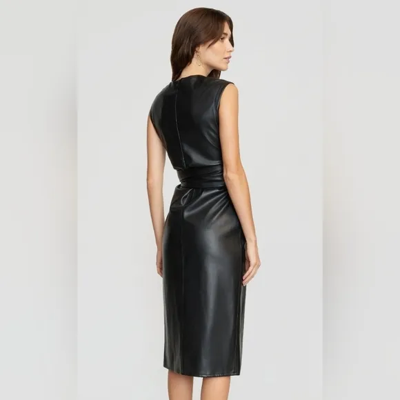 NWOT Modern Citizen Pilar Vegan Leather Tie Front Dress Sizes 3X