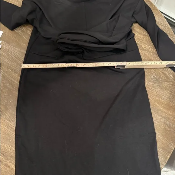 NWOT Modern Citizen Stitch Fix Fei Wrap Midi Dress in Black