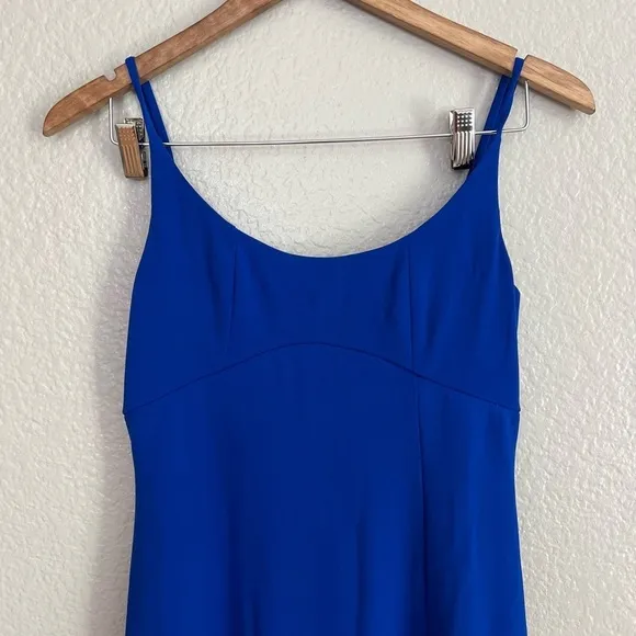 NWOT Modern Sensation Royal Blue Scoop Neck Mermaid Maxi Dress