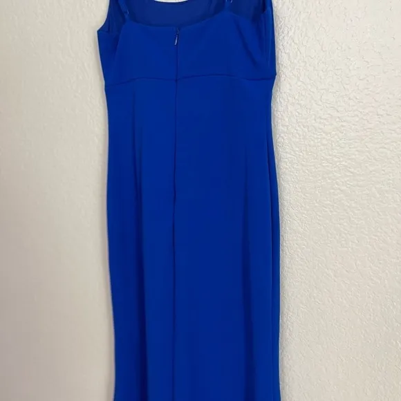 NWOT Modern Sensation Royal Blue Scoop Neck Mermaid Maxi Dress