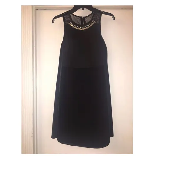 NWT $450 Rebecca‎ Taylor Modern Embellished Mesh Back Mod Dress [ SZ 2 ]