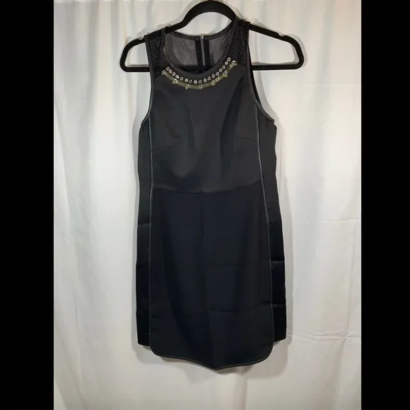 NWT $450 Rebecca‎ Taylor Modern Embellished Mesh Back Mod Dress [ SZ 2 ]