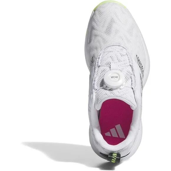 NWT Adidas Girls Spikeless Golf Shoes - White/Black/Lemon, Size 5 Kids