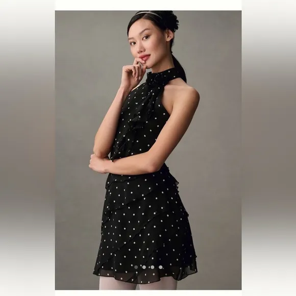 NWT Anthropologie Maeve polka dot dress size M