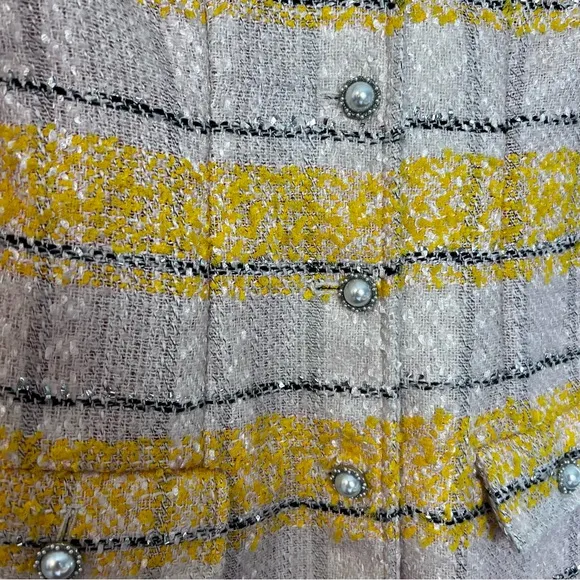 NWT ANTHROPOLOGIE- Maeve Sleeveless Tweed Mini Dress Colorful Classic