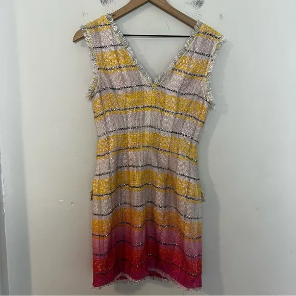 NWT ANTHROPOLOGIE- Maeve Sleeveless Tweed Mini Dress Colorful Classic