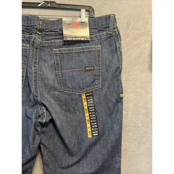 NWT Ariat FR Jeans M4 Relaxed Boot Cut Work Cat 2 2112 Flame Resistant Men 44x30