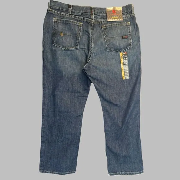 NWT Ariat FR Jeans M4 Relaxed Boot Cut Work Men 44x30 Cat 2 2112 Flame Resistant