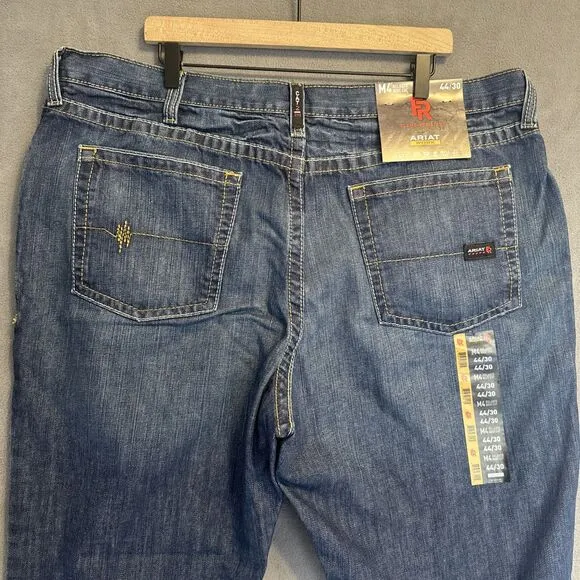 NWT Ariat FR Jeans M4 Relaxed Boot Cut Work Men 44x30 Cat 2 2112 Flame Resistant