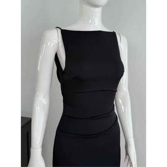 NWT Bec   Bridge Womens Modern Romance Mini Dress Black Size 4