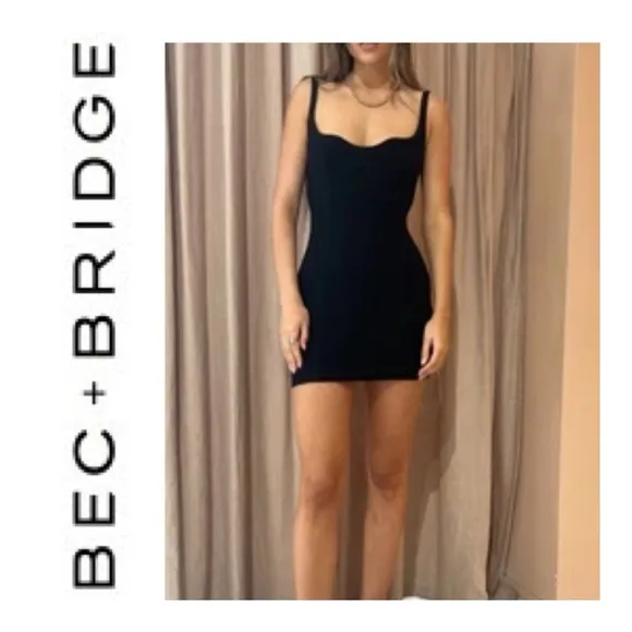 NWT Bec   Bridge Zoey Black Mini Dress