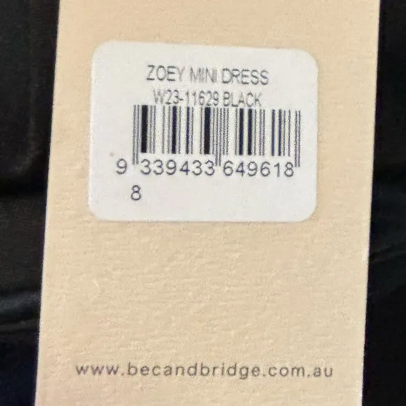 NWT Bec   Bridge Zoey Black Mini Dress