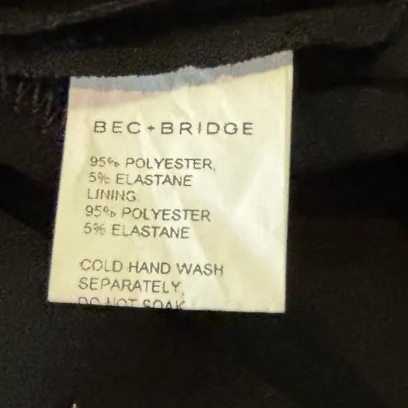NWT Bec   Bridge Zoey Black Mini Dress