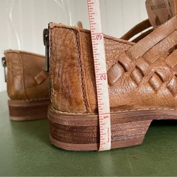 NWT Bed Stu LAS CRUCES Huarache Sandals in Teak Lux Rustic Leather *Mexico*