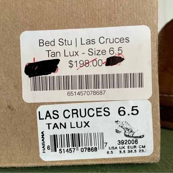 NWT Bed Stu LAS CRUCES Huarache Sandals in Teak Lux Rustic Leather *Mexico*