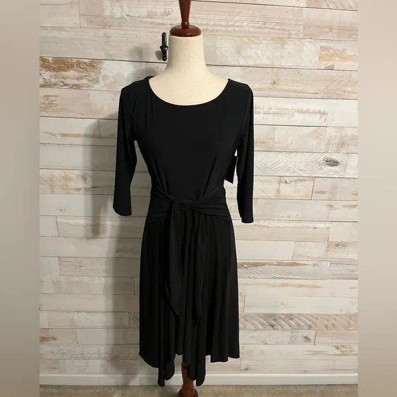 NWT Boston Proper classic black dress size M