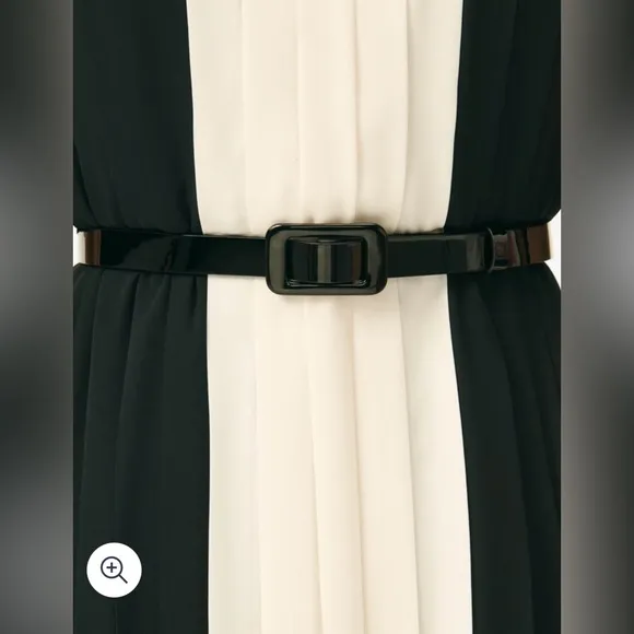 NWT BROOKS BROTHERS Elegant Black, White, and Green Sleeveless Dress, size 12