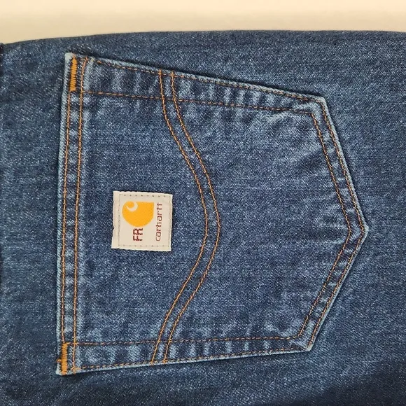 NWT CARHARTT 31×34 Flame Resistant Relaxed Fit Straight leg Jeans FLAWLESS