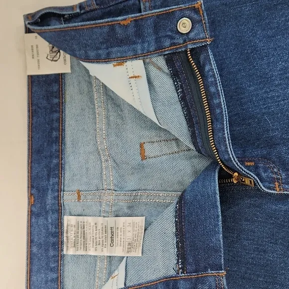 NWT CARHARTT 31×34 Flame Resistant Relaxed Fit Straight leg Jeans FLAWLESS