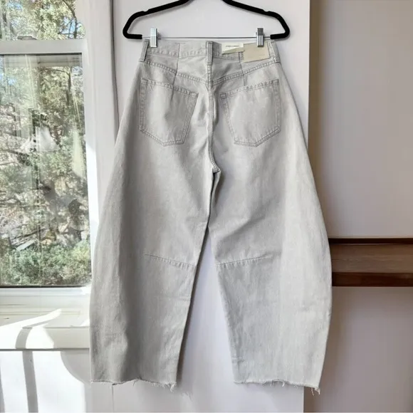 NWT Citizens of Humanity Horseshoe Jeans Barrel Denim Wide Leg in Comet Gray