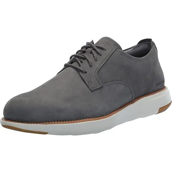 NWT Cole Haan Men's Grand Atlantic Oxford Shoes - Dark Gary/Ivory, Size 8 Wide