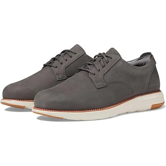 NWT Cole Haan Men's Grand Atlantic Oxford Shoes - Dark Gary/Ivory, Size 8 Wide