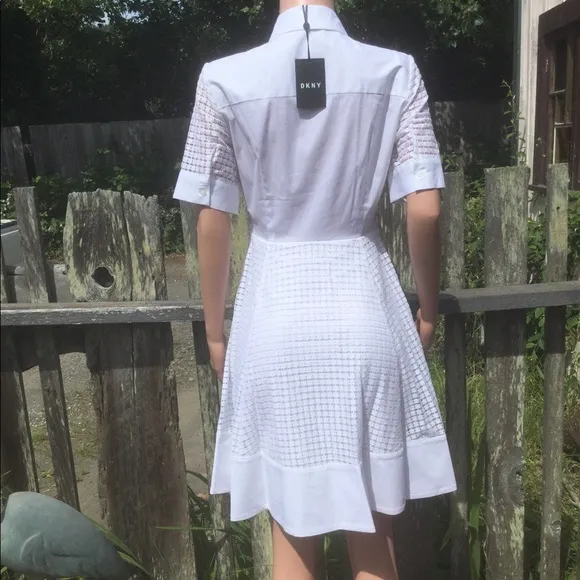 NWT DKNY Modern Boho White Dress 4
