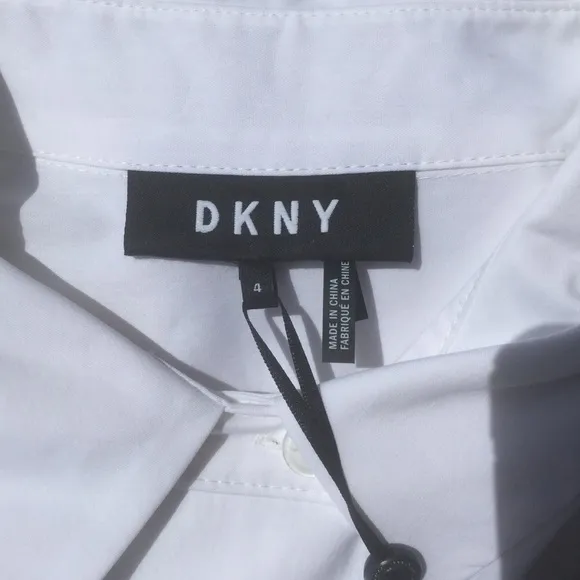 NWT DKNY Modern Boho White Dress 4