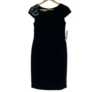 NWT Evan Picone LBD Modern Matters with sparkling shoulder rhinestones, 6