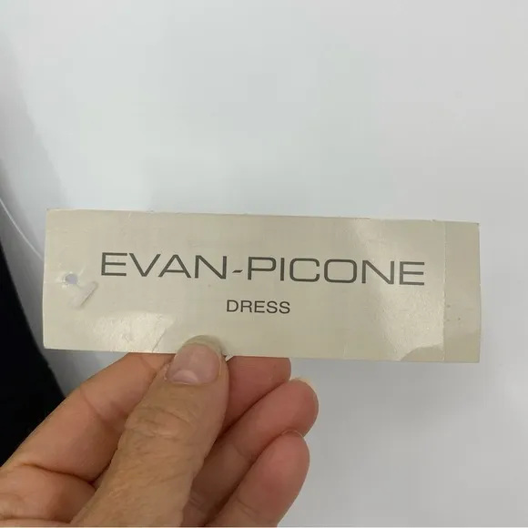 NWT Evan Picone LBD Modern Matters with sparkling shoulder rhinestones, 6